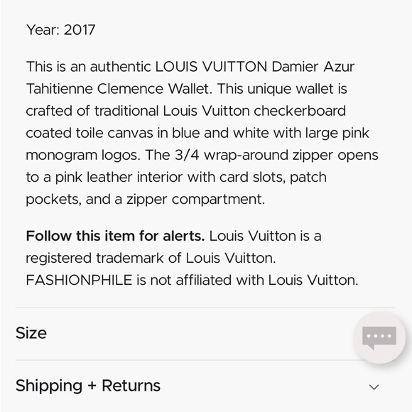 💕 Louis Vuitton Damier Azur Tahitienne Clemence Wallet 💕 - Picture 4 of 16